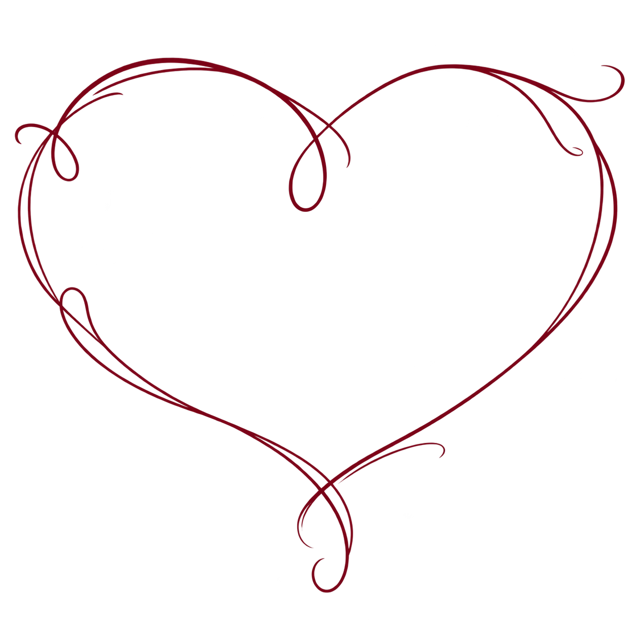Poem heart frame